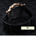 HK251 GUESS COLLECİTON ROSE GOLD SİYAH PVD METAL KORDON